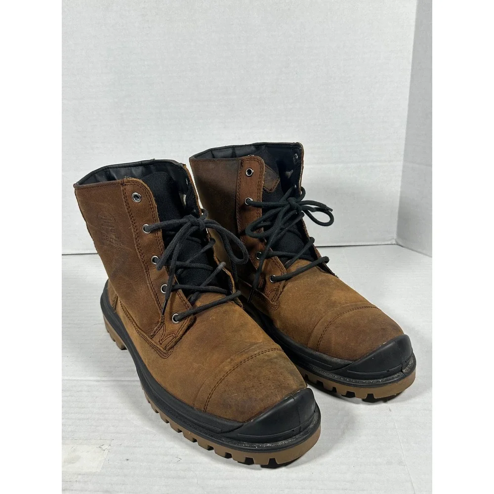 Kamik Griffon Mens 13 Brown Leather Waterproof Thinsulate Winter Boots CAYWK0598